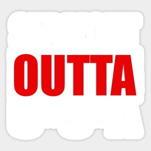 USA United States America Straight outta Sticker